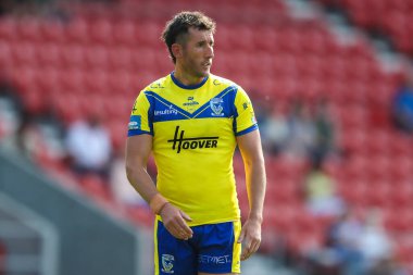 Warrington Wolves 'tan Stefan Ratchford 11 Mayıs 2025' te İngiltere 'nin başkenti St Helens' te oynanan Betfred Challenge Kupası yarı final maçı sırasında Warrington Wolves - Leopards maçında