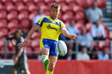Warrington Wolves 'tan Stefan Ratchford 11 Mayıs 2025' te İngiltere 'nin başkenti St Helens' te oynanan Betfred Challenge Kupası yarı final maçı sırasında Warrington Wolves - Leopards maçında