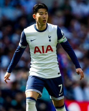 Tottenham Hotspur 'un oğlu Heung-min Premier Lig maçında Tottenham Hotspur' a karşı Crystal Palace Tottenham Hotspur Stadyumu, Londra, 11 Mayıs 2025