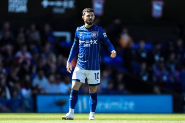 Ipswich Town 'dan Conor Chaplin Premier Lig maçında Ipswich Town, Brentford' a karşı Ipswich Road, Ipswich, Birleşik Krallık, 10 Mayıs 2025