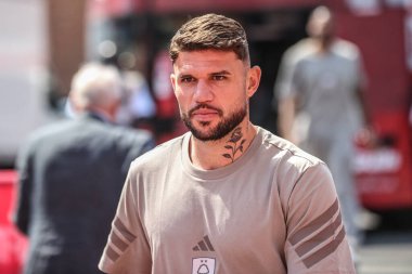 Nottingham Ormanı 'ndan Morato Premier Lig maçı sırasında Nottingham Forest, Leicester City' ye karşı 11 Mayıs 2025 'te İngiltere' nin Nottingham şehrinde geldi.