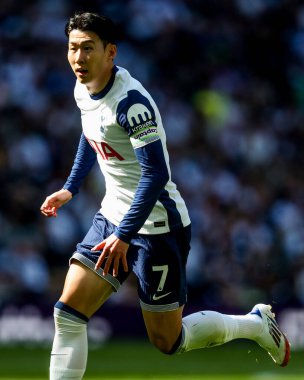 Tottenham Hotspur 'un oğlu Heung-min Premier Lig maçında Tottenham Hotspur' a karşı Crystal Palace Tottenham Hotspur Stadyumu, Londra, 11 Mayıs 2025