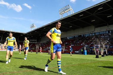 Warrington Wolves 'tan Stefan Ratchford 11 Mayıs 2025' te İngiltere 'nin başkenti St Helens' te oynanan Betfred Challenge Kupası yarı final maçı sırasında Warrington Wolves - Leopards maçında