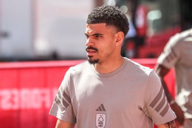 Nottingham Ormanı 'ndan Morgan Gibbs-White, Nottingham Forest ile Leicester City arasındaki Premier Lig maçı sırasında İngiltere' nin Nottingham şehrinde 11 Mayıs 2025 'te görülüyor.