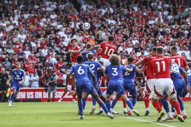 Nottingham Ormanı 'ndan Morgan Gibbs-White Premier League maçı sırasında Nottingham Forest, Leicester City' ye karşı 11 Mayıs 2025 'te Nottingham, İngiltere' de 1-1 berabere kaldı.