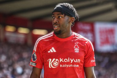 Nottingham Ormanı 'ndan Anthony Elanga Premier Lig maçı sırasında Nottingham Forest, Leicester City' ye karşı 11 Mayıs 2025 'te Nottingham, İngiltere' de.