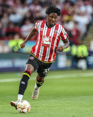 Sheffield United takımından Andre Brooks, Sheffield Lane, İngiltere 'de 12 Mayıs 2025' te oynanan yarı final maçında Sheffield United ile Bristol City arasında oynanacak.
