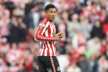 Gökyüzü İddia Şampiyonası Playoff yarı final maçı sırasında Sunderland ile Coventry City Stadyumu, Sunderland, İngiltere, 13 Mayıs 2025 'te karşılaştı.