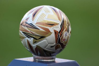 Sky Bet, 13 Mayıs 2025 'te İngiltere' nin Sunderland şehrinde oynanan yarı final Sunderland-Coventry City maçında Gökyüzü İddia maçı topu.