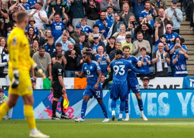 Premier Lig maçı sırasında Leicester City, Ipswich Town 'a karşı King Power Stadyumu, Leicester, İngiltere, 18 Mayıs 202