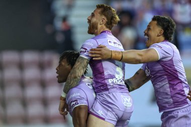 Wigan Warriors 'dan Junior Nsemba, 16 Mayıs 2025' te İngiltere 'nin Wigan kentinde oynanan The Brick Community Stadyumu' nda Wigan Warriors 'a karşı oynadığı 11.