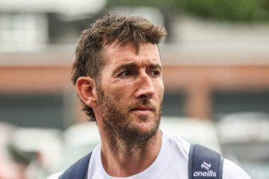 Warrington Wolves 'tan Stefan Ratchford, 18 Mayıs 2025' te Birleşik Krallık 'ın Wakefield Stadyumu' ndaki Wakefield Trinity vs Warrington Wolves maçında geldi.