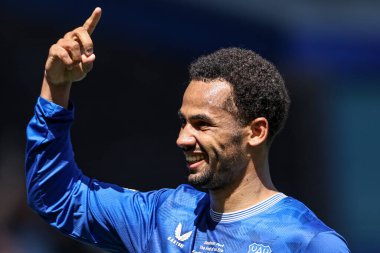 Everton 'dan Iliman Ndiaye, 18 Mayıs 2025' te Goodison Park, Liverpool, İngiltere 'de oynanan Premier League maçında Everton' a karşı Southampton maçında 2-0 'lık galibiyet golünü kutluyor.