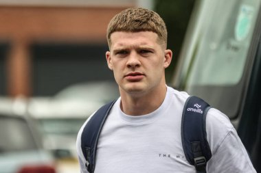 Warrington Wolves 'tan Jake Thewlis, 18 Mayıs 2025' te Birleşik Krallık 'ın Wakefield Stadyumu' ndaki Wakefield Trinity vs Warrington Wolves maçında geldi.