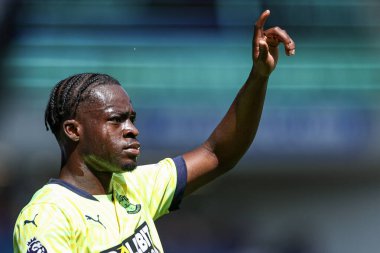 18 Mayıs 2025 'te Goodison Park, Liverpool' da oynanan Premier League maçında Everton ve Southampton maçı öncesinde The Winslowe Hotel 'in önünde Everton taraftarları