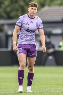 Warrington Wolves 'tan Zack Gardner 11. Betfred Süper Lig karşılaşmasında Wakefield Trinity, Warrington Wolves' a karşı DIY Kitchens Stadyumu, Wakefield, İngiltere, 18 Mayıs 2025