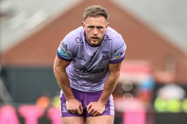 Warrington Wolves 'tan Ben Currie Betfred Süper Lig 11. Raundunda Wakefield Trinity, Warrington Wolves' a karşı DIY Kitchens Stadyumu, Wakefield, İngiltere, 18 Mayıs 2025
