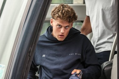 Warrington Wolves 'tan Arron Lindop, 18 Mayıs 202' de Birleşik Krallık 'ın Wakefield Stadyumu' nda oynanan 11.