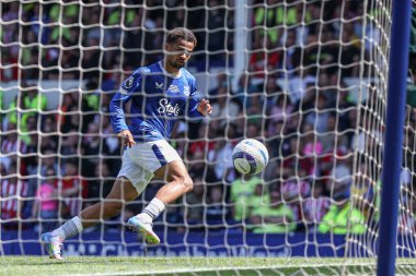 18 Mayıs 2025 'te Goodison Park, Liverpool' da oynanan Premier League maçında Everton ve Southampton maçı öncesinde The Winslowe Hotel 'in önünde Everton taraftarları