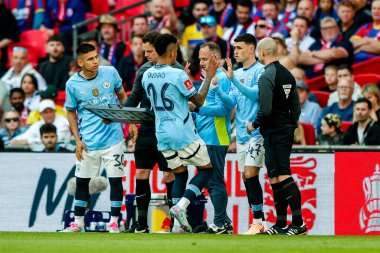 Manchester City 'den Savinho, 17 Mayıs 202' de İngiltere 'nin Wembley Stadyumu' nda oynanan ve Manchester City ile oynanan FA Cup Finali karşılaşmasında Phil Foden 'ın yerini aldı.