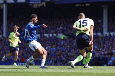 Everton 'dan Iliman Ndiaye 18 Mayıs 2025' te Goodison Park, Liverpool, İngiltere 'de oynanan Premier League maçında Everton' a karşı Southampton maçında 1-0 berabere kaldı.