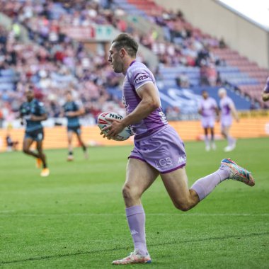 Wigan Warriors 'dan Jake Wardle, 16 Mayıs 2025' te İngiltere 'nin Wigan Stadyumu' ndaki Wigan Warriors - Leigh Leopards maçında Betfred Süper Lig 11.