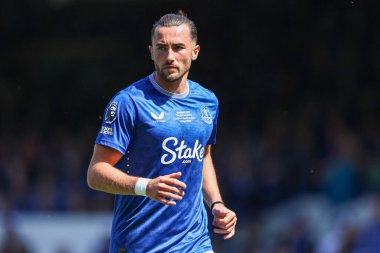 Everton 'dan Jack Harrison Premier League maçı sırasında Everton, Southampton' a karşı Goodison Park, Liverpool, İngiltere, 18 Mayıs 2025