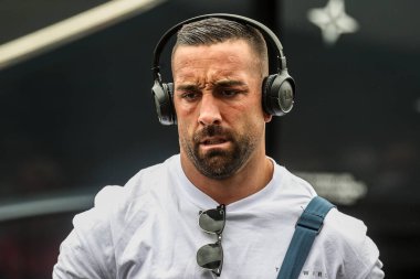 Warrington Wolves 'tan Paul Vaughan, 18 Mayıs 2025' te Birleşik Krallık 'ın Wakefield Stadyumu' nda oynanan 11. Betfred Süper Lig karşılaşmasında Wakefield Trinity, Warrington Wolves 'a karşı.