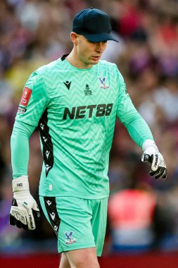 Crystal Palace 'dan Dean Henderson, 17 Mayıs 202' de İngiltere 'nin Wembley Stadyumu' nda oynanan ve Manchester City 'ye karşı oynanan FA Cup final maçında görülüyor.