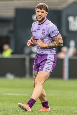 Warrington Wolves 'tan Connor Wrench, Betfred Süper Lig 11. Raundunda Wakefield Trinity, Warrington Wolves' a karşı, DIY Kitchens Stadyumu, Wakefield, Birleşik Krallık, 18 Mayıs 202