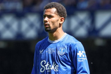 Everton golcüsü Everton Premier League maçında golcü İlman Ndiaye Everton 'a karşı Southampton Goodison Park, Liverpool, İngiltere, 18 Mayıs 2025