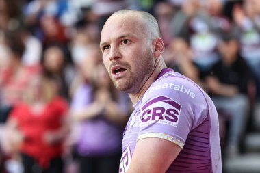 Wigan Warriors 'dan Liam Marshall, 16 Mayıs 2025' te İngiltere 'nin Wigan kentinde oynanan The Brick Community Stadyumu' nda Wigan Warriors 'a karşı oynadığı 11.