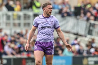 Warrington Wolves 'tan Ben Currie Betfred Süper Lig 11. Raundunda Wakefield Trinity, Warrington Wolves' a karşı DIY Kitchens Stadyumu, Wakefield, İngiltere, 18 Mayıs 2025