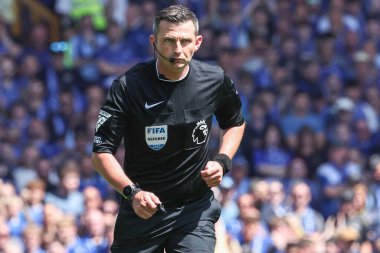 18 Mayıs 2025 'te Goodison Park, Liverpool' da oynanan Premier League maçında Everton ve Southampton maçı öncesinde The Winslowe Hotel 'in önünde Everton taraftarları