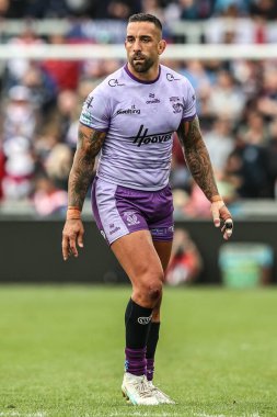 Warrington Wolves 'tan Paul Vaughan, Betfred Süper Lig 11. Raundunda Wakefield Trinity, Warrington Wolves' a karşı, DIY Kitchens Stadyumu, Wakefield, İngiltere, 18 Mayıs 202