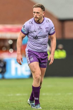 Warrington Wolves 'tan Ben Currie Betfred Süper Lig 11. Raundunda Wakefield Trinity, Warrington Wolves' a karşı DIY Kitchens Stadyumu, Wakefield, İngiltere, 18 Mayıs 202