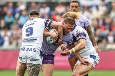 Warrington Wolves takımından Ben Currie, 18 Mayıs 202 'de İngiltere' nin Wakefield şehrinde oynanan 11. Betfred Süper Lig karşılaşmasında Wakefield Trinity vs Warrington Wolves 'a karşı mücadele etti.