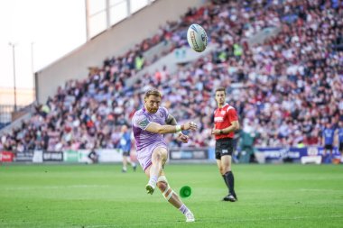 Wigan Warriors takımından Adam Keighran, Wigan Stadyumu 'ndaki Wigan Warriors - Leigh Leopards maçında 16 Mayıs 2025' te oynanan 11.