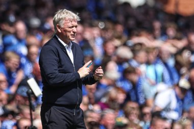 Everton 'ın antrenörü, 18 Mayıs 2025' te Goodison Park, Liverpool 'da oynanan Premier League maçında Everton' a karşı Southampton maçında tepki gösterdi.