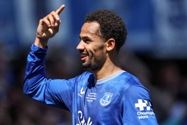 Everton 'dan Iliman Ndiaye, 18 Mayıs 2025' te Goodison Park, Liverpool, İngiltere 'de oynanan Premier League maçında Everton' a karşı Southampton maçında 2-0 'lık galibiyet golünü kutluyor.