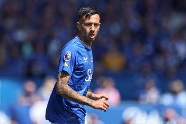 Everton 'dan Dwight McNeil Premier League maçı sırasında Everton, Southampton' a karşı Goodison Park, Liverpool, İngiltere, 18 Mayıs 2025