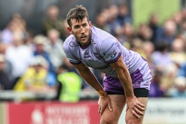 Warrington Wolves 'tan Stefan Ratchford 11. Betfred Süper Lig karşılaşmasında Wakefield Trinity' ye karşı Warrington Wolves, DIY Kitchens Stadyumu, Wakefield, Birleşik Krallık, 18 Mayıs 2025