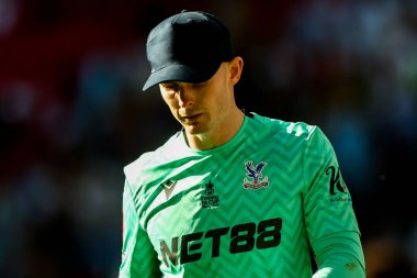 Crystal Palace 'dan Dean Henderson, 17 Mayıs 202' de İngiltere 'nin Wembley Stadyumu' nda oynanan ve Manchester City 'ye karşı oynanan FA Cup final maçında görülüyor.