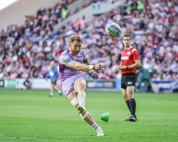 Wigan Warriors takımından Adam Keighran, Wigan Stadyumu 'ndaki Wigan Warriors - Leigh Leopards maçında 16 Mayıs 2025' te oynanan 11.