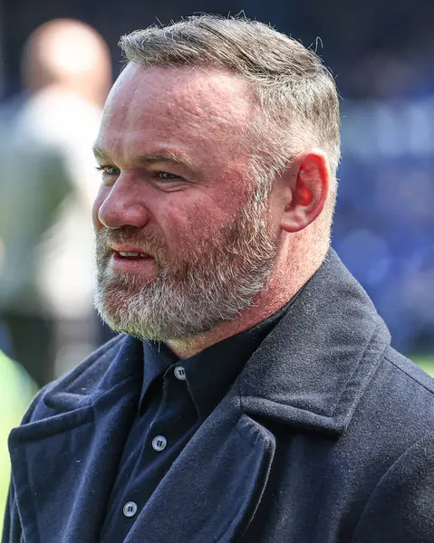 Everton 'ın eski oyuncusu Wayne Rooney, 18 Mayıs 2025' te Goodison Park, Liverpool, İngiltere 'de oynanan Everton-Southampton Premier League maçı öncesinde