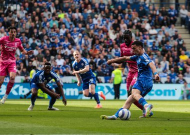 Leicester City 'den Bilal El Khannouss, 18 Mayıs 2025' te King Power Stadyumu 'nda Leicester City ile Ipswich Town arasında oynanan Premier League maçında gol attı.
