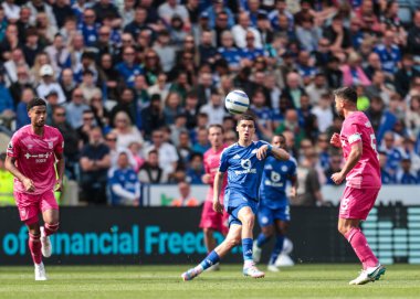 Leicester City 'den Bilal El Khannouss, 18 Mayıs 2025' te King Power Stadyumu 'nda oynanan Premier League maçında pas attı.