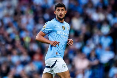 Manchester City 'den Matheus Nunes 20 Mayıs 2025' te Etihad Stadyumu 'nda oynanan Premier League maçında