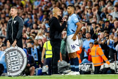 20 Mayıs 2025 'te Etihad Stadyumu' nda Manchester City 'nin Bournemouth' a karşı oynadığı Premier League maçında Pep Guardiola, Manchester City 'den Rodrigo' ya konuştu.