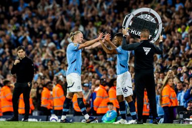 Erling Haaland, 20 Mayıs 202 'de Etihad Stadyumu' nda oynanan Premier League maçında Rodrigo 'nun yerini aldı.